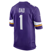 Minnesota Vikings Number 1 Dad Nike Purple Game Jersey