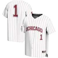 #1 UChicago Maroons GameDay Greats Lightweight Baseball Fashion Jersey - White