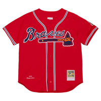 Atlanta Braves Chipper Jones Mitchell & Ness Red 2006 Cooperstown Collection Authentic Jersey