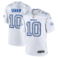 Buffalo Bills Khalil Shakir Nike White 2025 Rivalries Collection Game Jersey