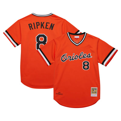 Baltimore Orioles Cal Ripken Jr. Mitchell & Ness Orange 2001 Cooperstown Collection Authentic Throwback Jersey