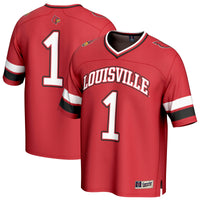 #1 Louisville Cardinals GameDay Greats Lightweight Collegiate Football Fashion Jersey - Red