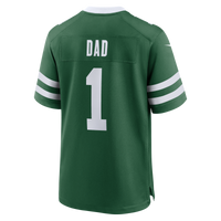 New York Jets Nike Legacy Green #1 Dad Game Jersey