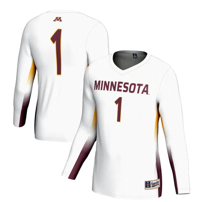 #1 Minnesota Golden Gophers GameDay Greats Lightweight Volleyball Jersey - White