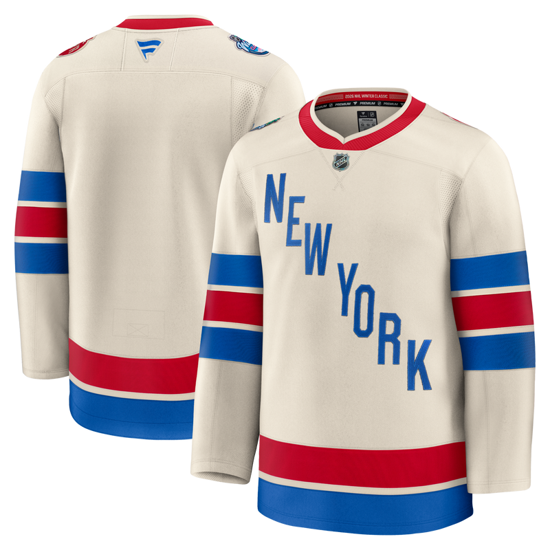 New York Rangers Fanatics Beige 2026 NHL Winter Classic Premium Jersey
