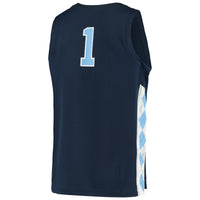 Jordan Brand #1 Navy North Carolina Tar Heels Replica Basketball Jersey