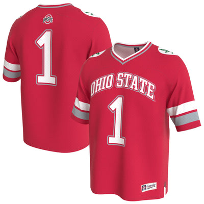 Ohio State Buckeyes GameDay Greats Lightweight Collegiate Football Fashion Jersey - Scarlet
