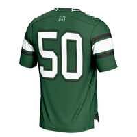 #1 Hawaii Rainbow Warriors GameDay Greats Football Jersey - Green