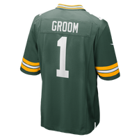Green Bay Packers Number 1 Groom Nike Green Game Jersey