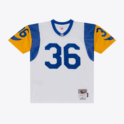 Los Angeles Rams Jerome Bettis Mitchell & Ness White Retired Legacy Replica Player Jersey