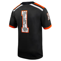 #1 Oregon State Beavers Nike Military Appreciation Untouchable Replica Football Jersey - Anthracite