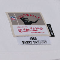 Detroit Lions Barry Sanders Mitchell & Ness White 1989 Legacy Replica Player Jersey