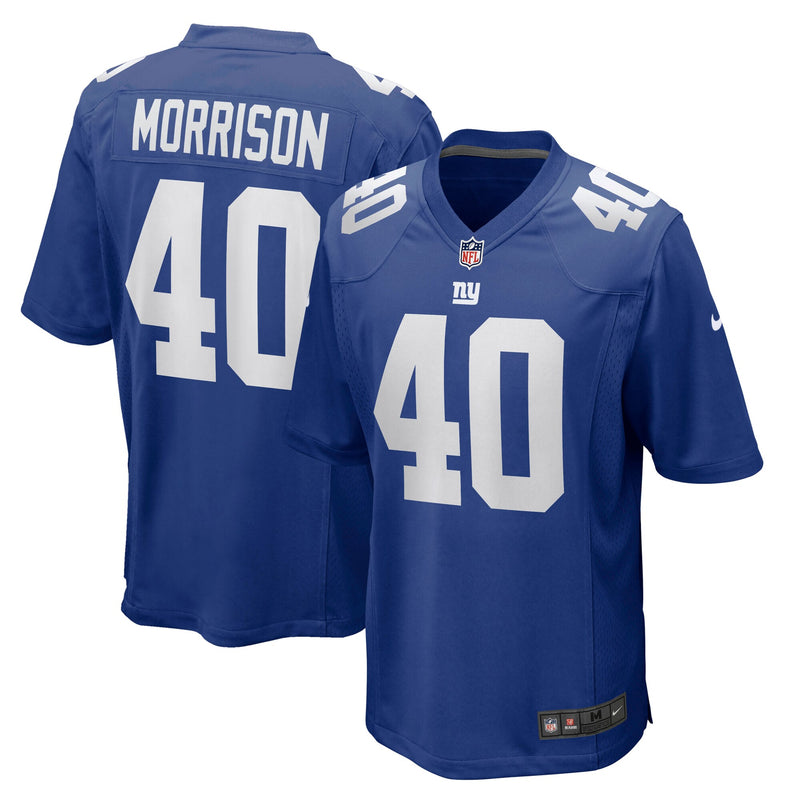 New York Giants Joe Morrison Nike Royal Retired Player Jersey