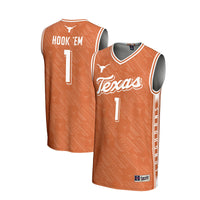#1 Texas Longhorns GameDay Greats Lightweight Highlight Print Basketball Jersey - Texas Orange