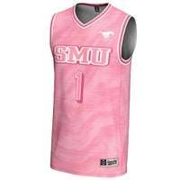 #1 SMU Mustangs GameDay Greats Lightweight Basketball Fashion Jersey - Pink