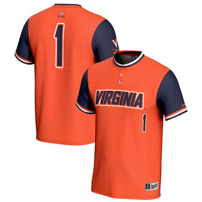 #1 Virginia Cavaliers GameDay Greats Lightweight Softball Jersey - Orange