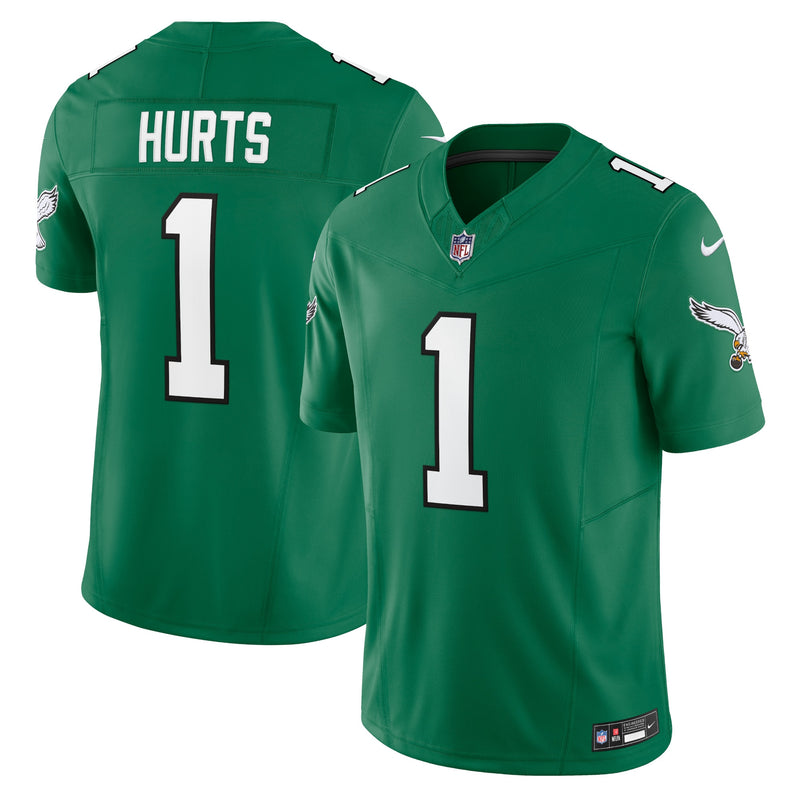 Philadelphia Eagles Jalen Hurts Nike Kelly Green Vapor F.U.S.E. Limited Jersey