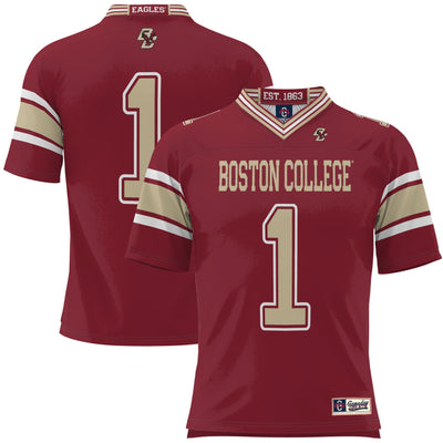 #1 Boston College Eagles GameDay Greats Football Jersey - Maroon
