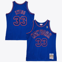 New York Knicks Mitchell & Ness Patrick Ewing 1996 Swingman Authentic Jersey - Royal Blue