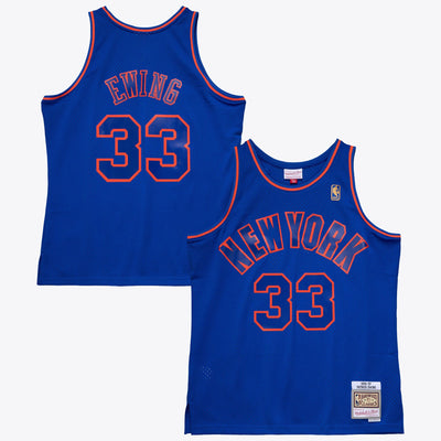 New York Knicks Mitchell & Ness Patrick Ewing 1996 Swingman Authentic Jersey - Royal Blue
