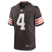 Cleveland Browns Deshaun Watson Nike Brown Game Jersey