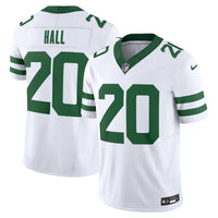 New York Jets Breece Hall Nike Legacy White Vapor F.U.S.E. Limited Jersey