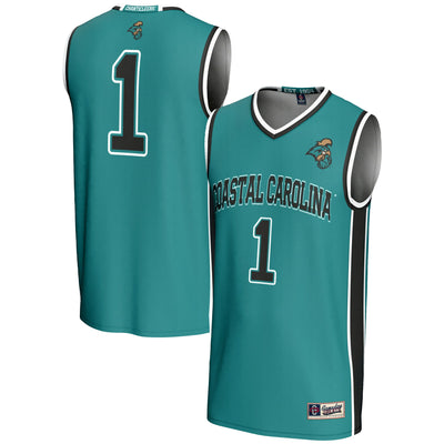 #1 Coastal Carolina Chanticleers GameDay Greats Lightweight Basketball Jersey - Light Blue