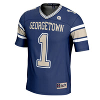 #1 Georgetown Hoyas GameDay Greats Football Jersey - Navy