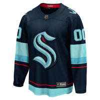 Seattle Kraken Fanatics Deep Sea Blue Home Breakaway Custom Jersey