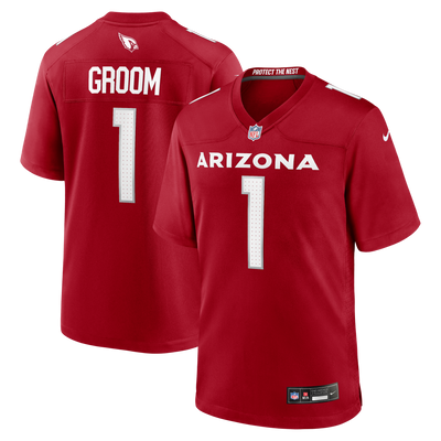 Arizona Cardinals Number 1 Groom Nike Cardinal Game Jersey