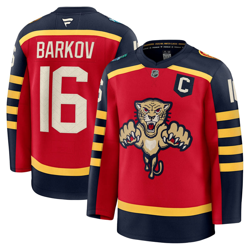 Florida Panthers Aleksander Barkov Fanatics Red 2026 NHL Winter Classic Premium Jersey