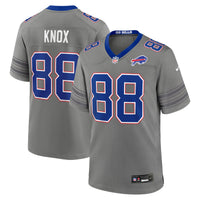 Buffalo Bills Dawson Knox Nike Gray Nickel City Game Jersey
