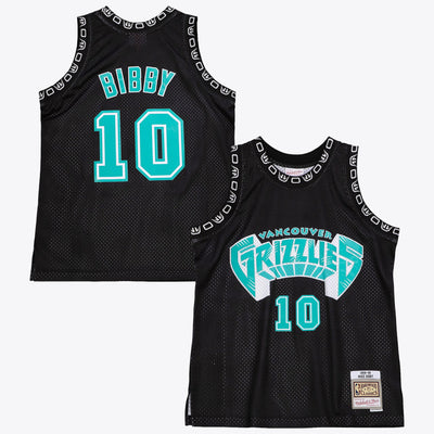 Vancouver Grizzlies Mitchell & Ness Mike Bibby 1998 Team Color Swingman Jersey - Black