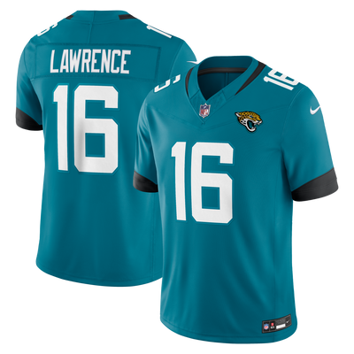 Jacksonville Jaguars Trevor Lawrence Nike Teal Team Vapor F.U.S.E. Stitched Limited Jersey