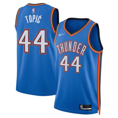 Oklahoma City Thunder Nike Icon Swingman Jersey - Blue - Nikola Topić