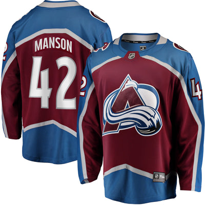 Colorado Avalanche Josh Manson Fanatics Burgundy Home Breakaway Player Jersey