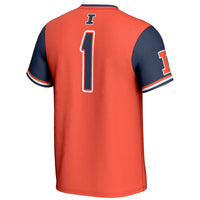 #1 Illinois Fighting Illini GameDay Greats Lightweight Softball Jersey - Orange