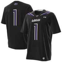 #1 Northwestern Wildcats Under Armour Alternate Replica Football Jersey - Black