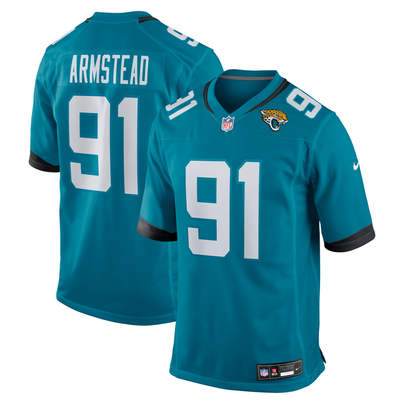 Jacksonville Jaguars Arik Armstead Nike Teal Team Game Jersey