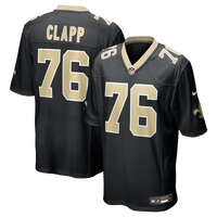 New Orleans Saints Will Clapp Nike Black Team Game Jersey