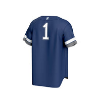 #1 Nevada Wolf Pack GameDay Greats Lightweight Collegiate Baseball Fashion Jersey - Navy