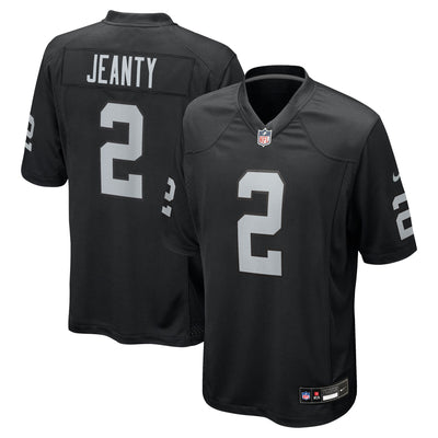 Las Vegas Raiders Ashton Jeanty Nike Black Team Game Jersey