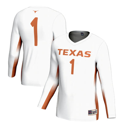 #1 Texas Longhorns GameDay Greats Lightweight Volleyball Jersey - White