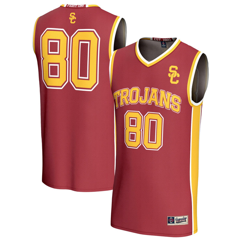 #80 USC Trojans GameDay Greats Lightweight Basketball Fashion Jersey - Cardinal