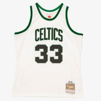 Boston Celtics Mitchell & Ness Larry Bird 1985 Reload Swingman Authentic Jersey - White