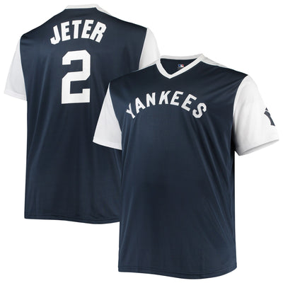 New York Yankees Derek Jeter Navy/White Cooperstown Collection Replica Player Jersey