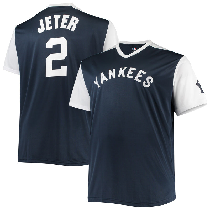 New York Yankees Derek Jeter Navy/White Cooperstown Collection Replica Player Jersey