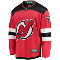 New Jersey Devils Jonas Siegenthaler Fanatics Red Home Breakaway Player Jersey