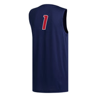 #1 South Alabama Jaguars adidas Replica Basketball Jersey - Navy
