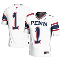 #1 Pennsylvania Quakers GameDay Greats Football Jersey - White